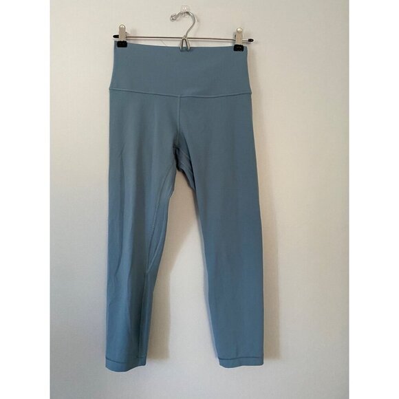 Lululemon Align High-Rise Crop 23" Size 8 Blue Leggings - Picture 2 of 10